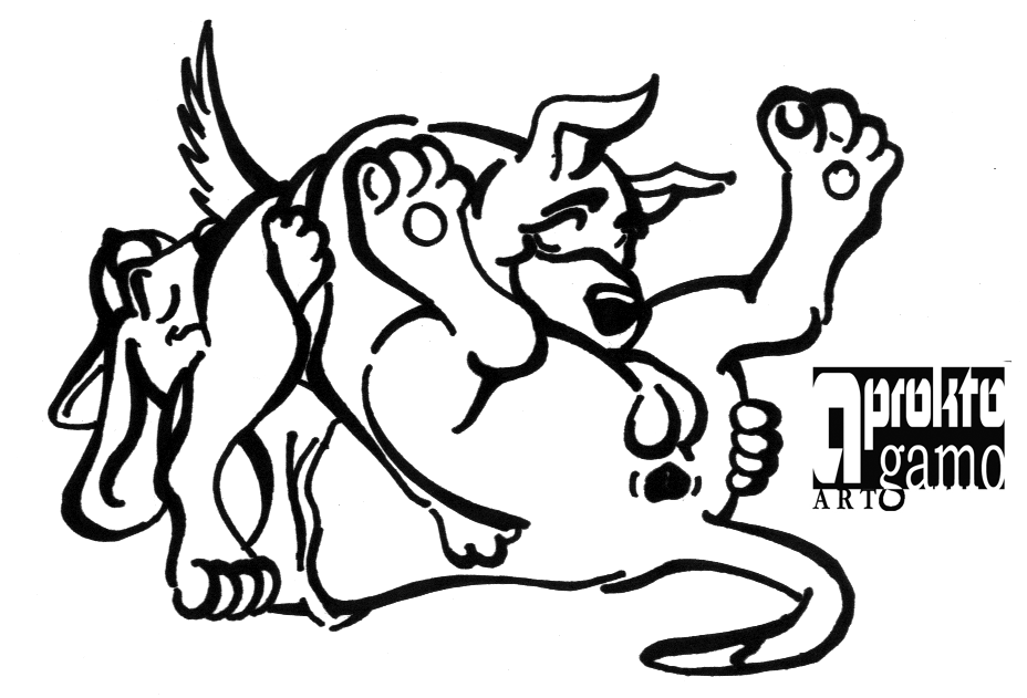 69 69_position all_dogs_go_to_heaven anthro anus balls black_and_white blowjob canine charlie_barkin dog don_bluth feral feral_on_feral furry gay itchy_itchiford male male/male male_only oral oral_sex rule34 tagme yaoi