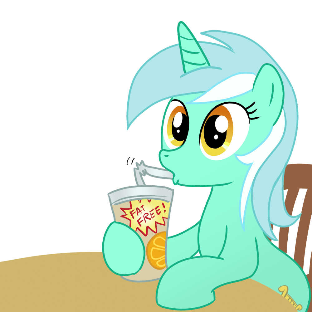 1:1 bendy_straw beverage blue_hair chair container cup cutie_mark drinking drinking_straw drinking_straw_in_mouth e621 equid equine female feral friendship_is_magic furniture hair hasbro holding_container holding_cup holding_object horn lyra_heartstrings_(mlp) lyre mammal milkshake multicolored_hair musical_instrument my_little_pony mythological_creature mythological_equine mythology nude plucked_string_instrument simple_background solo string_instrument table unicorn unknown_artist white_background white_hair yellow_eyes