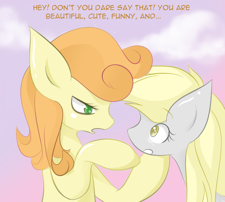 carrot_top_(mlp) comic derpy_hooves_(mlp) duo e621 earth_pony english_text equid equine female friendship_is_magic hasbro horse mammal my_little_pony pony text v-invidia