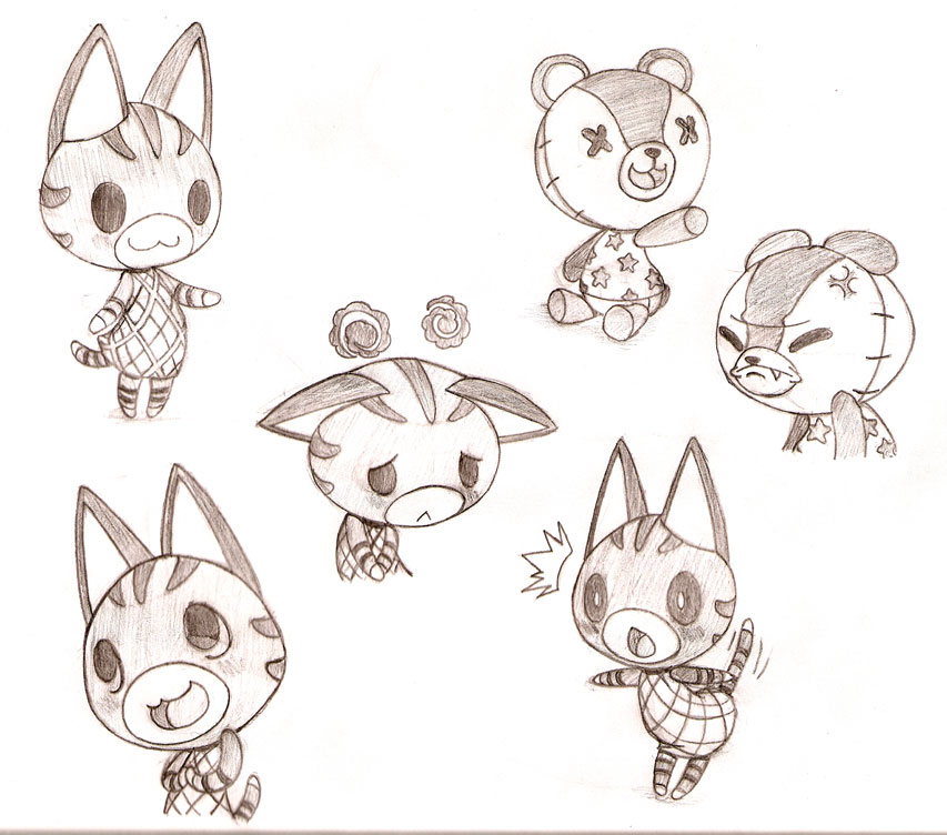 :3 animal_crossing animate_inanimate anthro bear blush domestic_cat duo e621 felid feline felis female living_plushie lolly_(animal_crossing) mammal monochrome nintendo noseless plushie solo_focus stitches_(animal_crossing) surprised tabby_cat teddy_bear unknown_artist