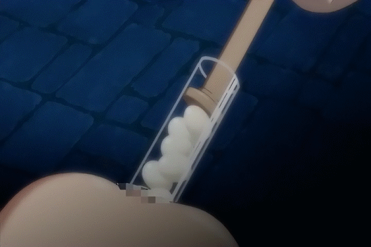 1boy 1girls anal anal_insertion animated ass censored egg egg_insertion eggs female female_focus forced indoors insertion kyuuketsuki male nude nude_female onohara_mikage_(kyuuketsuki) penetration rule34 screencap sex_slave