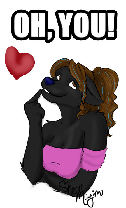 anthro breasts brown_hair canid canine canis conditional_dnp digital_media_(artwork) domestic_dog e621 english_text eye_roll female hair heart_symbol long_hair mammal mastiff meme mfw molosser oh_you oli_snowpaw reaction_image shaded shar_pei sherri_mayim simple_background solo text
