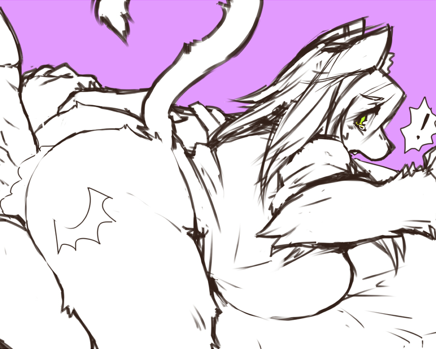 5:4 abs all_fours amad_no_moto anthro big_breasts big_butt bodily_fluids breasts butt cum cum_in_vagina cum_inside doggystyle duo e621 exclamation_point felid female from_behind_position genital_fluids green_eyes hair human human_on_anthro interspecies male male/female mammal sex surprised tail tears wide_hips
