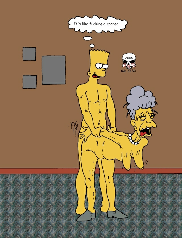 agnes_skinner bart_simpson breasts color female front_view human male nude rule34 sex straight tagme the_fear the_simpsons