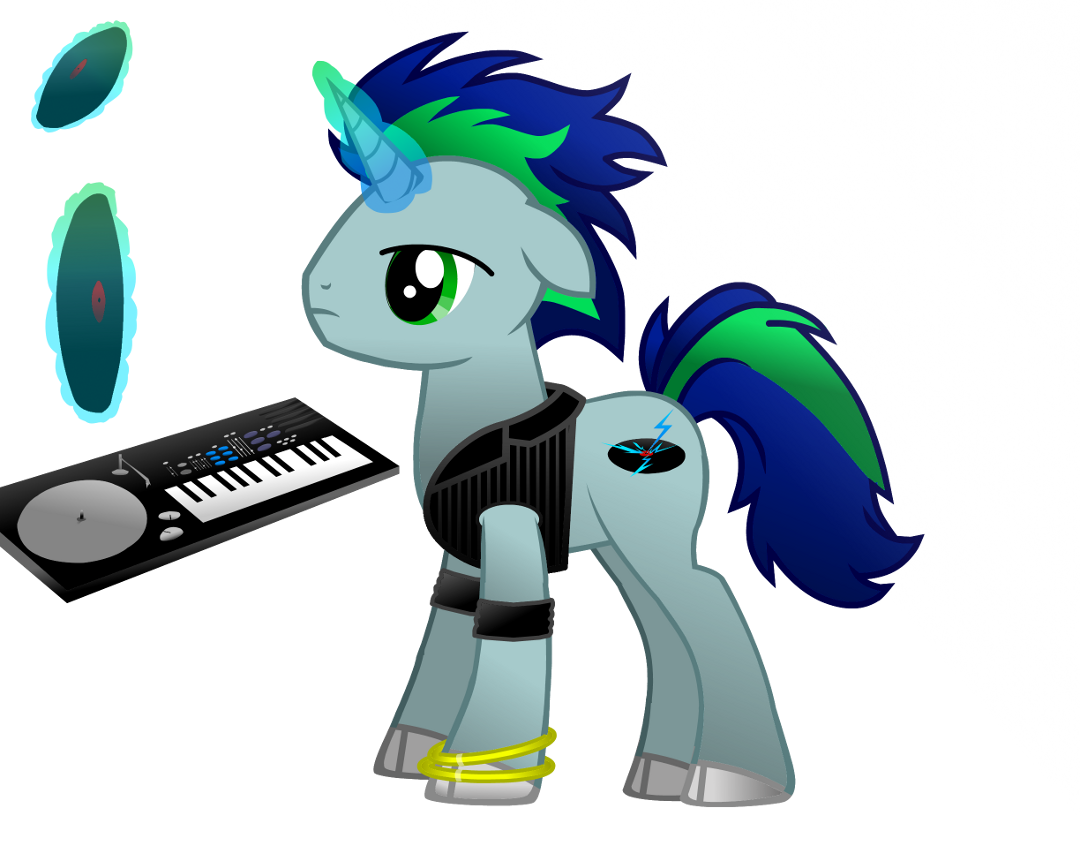 alpha_channel big_eyes big_head blue_hair bottomless bracelet clothed clothing cutie_mark e621 electro_key_(mlp) electronic equid equine fan_character feral gradient_background green_eyes green_hair hair hasbro hooves horn jewelry keyboard keyboard_instrument levitation magic male mammal musical_instrument musical_keyboard my_little_pony mythological_creature mythological_equine mythology quadruped record short_hair side_view simple_background solo tail techno techno_pony toony topwear unicorn vest