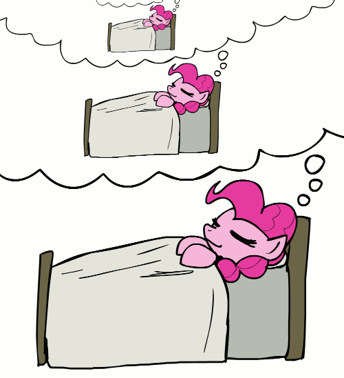 2013 animated animated_gif bed dream droste_effect e621 earth_pony equid equine eyes_closed female feral friendship_is_magic furniture hair hasbro high_framerate horse lying mammal mise_en_abyme my_little_pony on_bed pink_hair pinkie_pie_(mlp) pony recursion short_playtime simple_background sleeping solo under_covers whatsapokemon white_background
