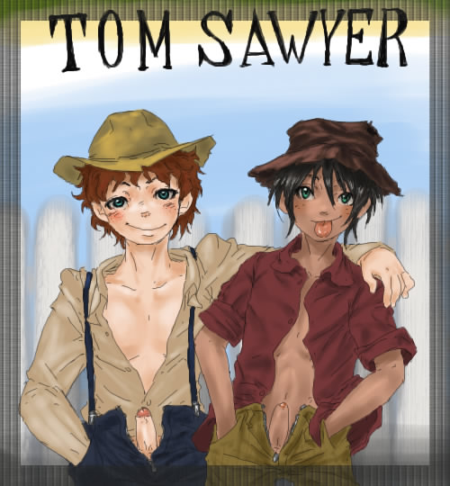 huckleberry_finn male penis rule34 tagme tom_sawyer