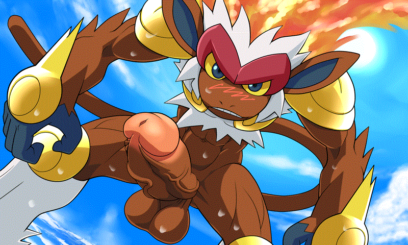 1boy animated infernape male male_only pokemon pokemon_(species) rule34 solo tagme