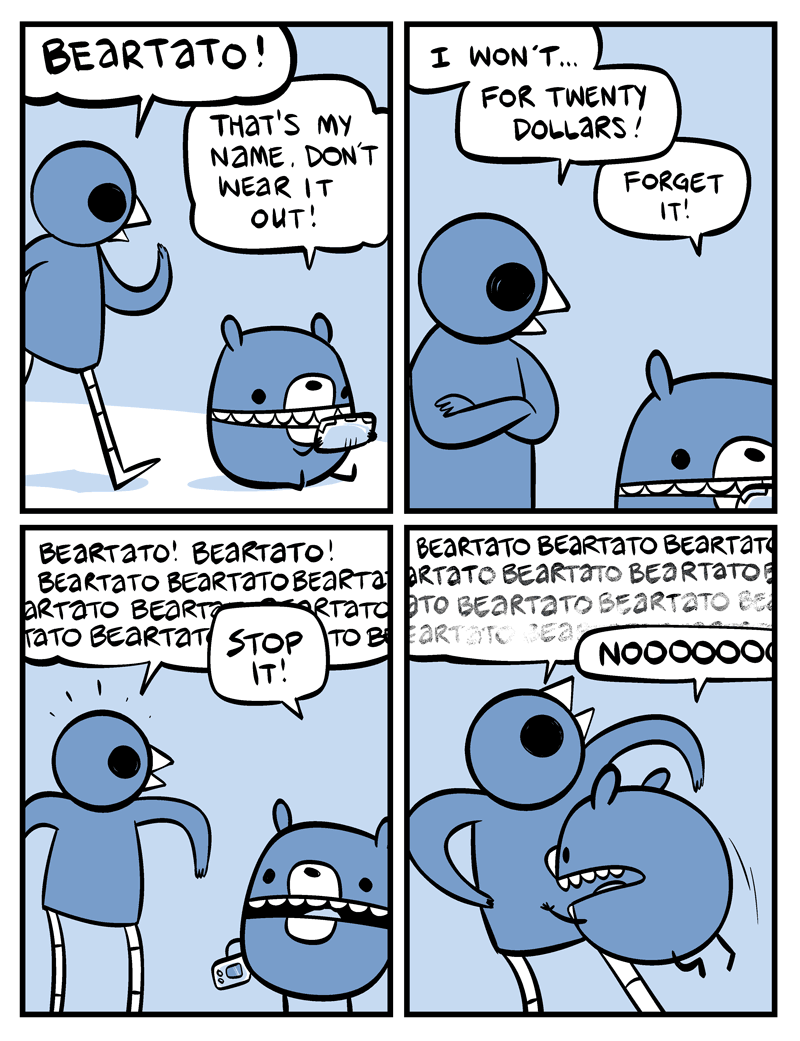 2011 ambiguous_gender anthro avian beak bear beartato bird comic dialogue duo e621 english_text humor mammal nedroid reginald_(nedroid) speech_bubble text what