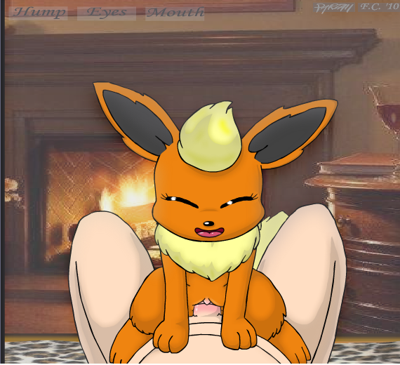 1boy 1girls clitoris color cowgirl_position cute eeveelution eyes_closed female feral flareon fur furry human human_on_feral indoors insertion interspecies male nude open_mouth penis pokemon pokemon_(species) pokephilia pussy rule34 sex size_difference straight tagme vaginal_penetration vulva