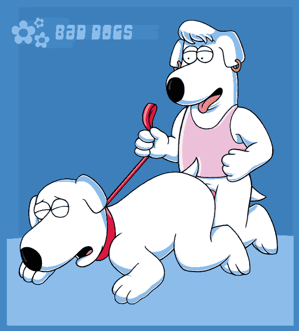 anal anal_penetration anthro blue_background blue_border border bottomless brian_griffin canid canine canis clothed clothing collar cousins_(lore) domestic_dog dominant dominant_male duo e621 ear_piercing family_guy from_behind_position fur genitals holding_leash holding_object incest_(lore) jasper_(family_guy) leash male male/male male_penetrated male_penetrating male_penetrating_male mammal nude penetration penis piercing sex simple_background submissive submissive_male unknown_artist