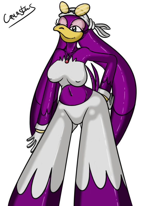 alpha_channel anthro avian beak bird blue_eyes bottomwear breasts canastus clothed clothing e621 eyewear eyewear_on_head feathers female gloves handwear headgear headkerchief headwear hirundinid kerchief midriff navel nipple_outline non-mammal_breasts one_eye_closed oscine pants passerine purple_body purple_feathers sega simple_background solo sonic_riders sonic_the_hedgehog_(series) sunglasses swallow_(bird) transparent_background wave_the_swallow wink