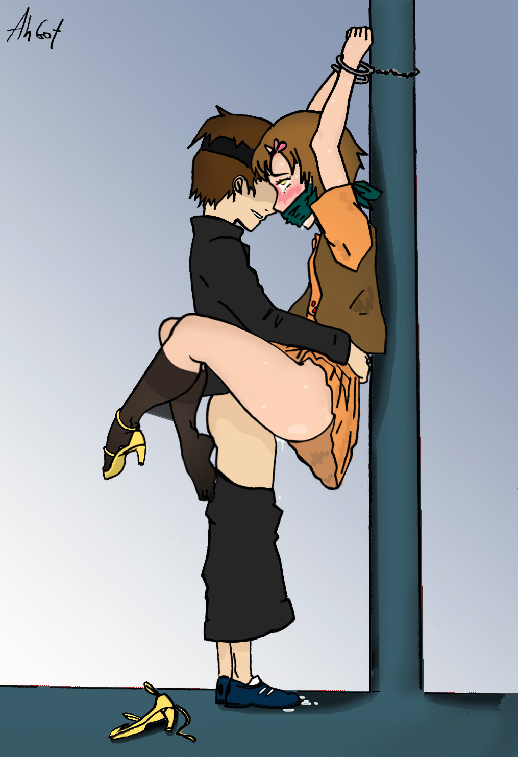 1boy 1girls ahgot bondage dubious_consent endorsi_jahad female handcuffs male rule34 tagme tower_of_god twenty-fifth_baam