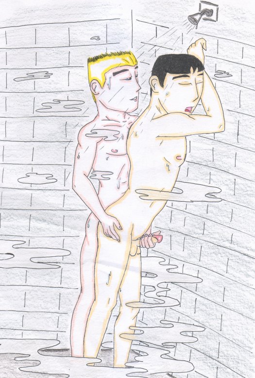bad_anatomy danny_phantom dash_baxter gay gay_male handjob kwan male male_only multiple_males rule34 shower tagme toony yaoi