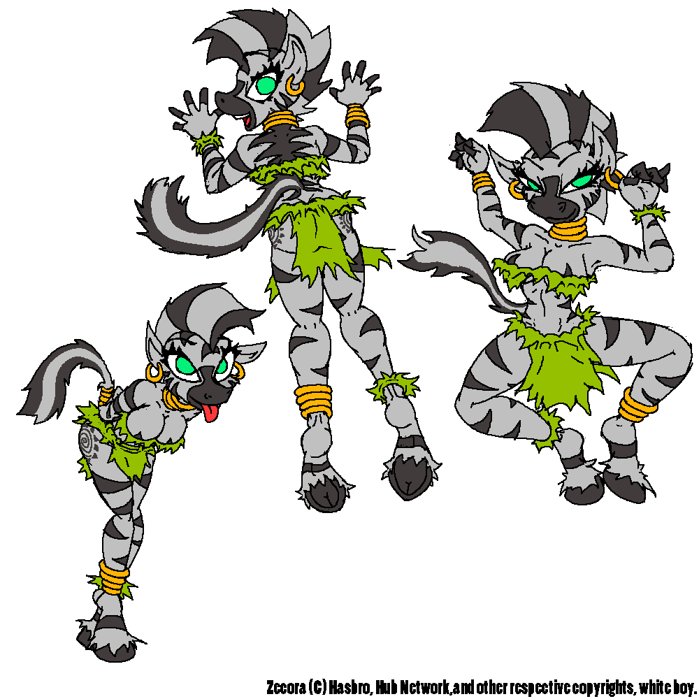 anthro artist_request breasts equine female friendship_is_magic furry furry_only grey_hair hooves mammal my_little_pony rule34 smooth_skin tagme tail zebra zecora_(mlp)