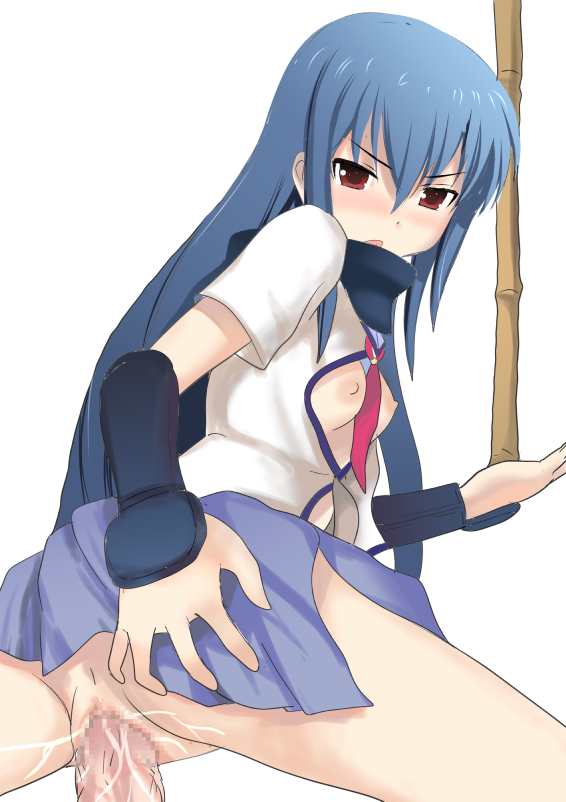 1girls angel_beats! censored female rule34 shiina_(angel_beats!) tagme
