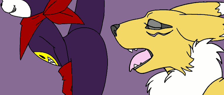 2011 2d_animation ambiguous/ambiguous ambiguous_gender ambiguous_rimming_ambiguous anal animated animated_gif anthro anthro_on_anthro bandai_namco bouncing_butt butt canid canine clothing digimon digimon_(species) dipstick_ears duo e621 ear_markings eyes_closed fangs frame_by_frame fur gloves handwear impmon interspecies kerchief licking loop mammal markings mostly_nude multicolored_ears neckerchief neckwear oral oral_only ouisch pink_tongue purple_background purple_body purple_skin purple_tail raised_tail red_clothing red_gloves red_handwear red_kerchief red_neckerchief renamon rimming sex short_playtime side_view simple_background snout tail teeth third-party_edit tongue tongue_out two_tone_ears white_body white_fur yellow_body yellow_ears yellow_fur