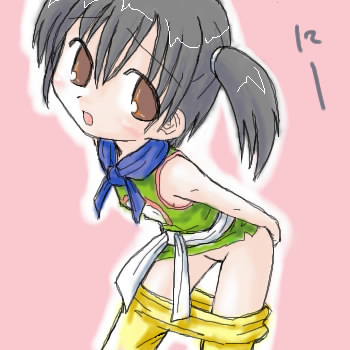 1girls artist_request clothing dragon_quest dragon_quest_iii female fighter_(dq3) flat_chest rule34 tagme young