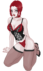 1girls 2d female female_only gif lingerie lowres pale_skin pinup pixel_art redhead rule34 solo solo_female static_gif tagme toreador_(vtm) transparent_background vampire vampire_the_masquerade vampire_the_masquerade_bloodlines velvet_velour world_of_darkness