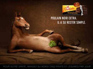 Rating: Questionable Score: 0 Tags: 4:3 advertisement candy chocolate dessert e621 equid equine feral food french_text horse male mammal photorealism pinup pose quadruped realistic smile solo tail text translated unknown_artist vine_leaf User: bunchy7s