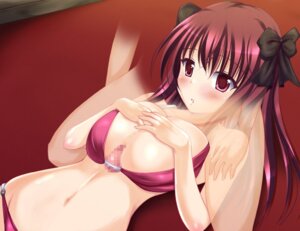 Rating: Explicit Score: 0 Tags: amane_(dream_c_club) bikini blush breasts censored dream_c_club female large_breasts lying male nipples paizuri penis red_eyes red_hair rule34 swimsuit uminchu User: bunchy7s