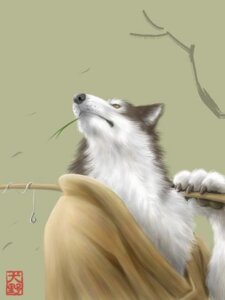Rating: Safe Score: 0 Tags: 3:4 abstract_background anthro asian_clothing branch canid canine canis clothed clothing e621 east_asian_clothing fishing fishing_rod fur grass holding_object japanese_clothing japanese_text low_res male mammal multicolored_body multicolored_fur plant simple_background solo text translated two_tone_body two_tone_fur wolf yellow_eyes yoshita_inuno User: bunchy7s