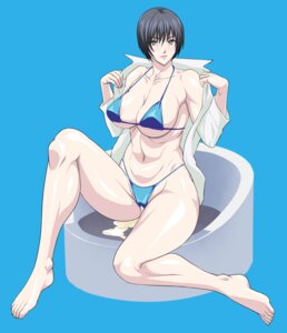 Rating: Explicit Score: 0 Tags: 1girls barefoot bikini black_hair breasts cum curvy feet female green_eyes highres huge_breasts legs noriheita original rule34 short-haired_female short_hair sitting solo straight_hair swimsuit undressing User: bunchy7s