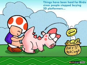 Rating: Explicit Score: 0 Tags: 1990s 1999 20th_century battle_angel birdetta birdo female male mario_(series) nintendo rule34 straight_hair super_mario_bros._2 toad_(mario) User: bunchy7s