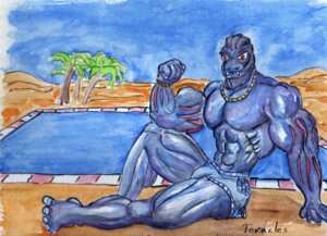 Rating: Safe Score: 0 Tags: 2013 abs anthro barefoot beach biceps big_muscles biped blue_body blue_skin bottomwear bulge butt clothed clothing desert detailed_background e621 fangs feet generation_1_pokemon greek humanoid jewelry loincloth looking_at_viewer lying machoke male miniskirt muscular muscular_anthro muscular_male navel necklace nintendo nipples outside palm_tree pecs plant pokemon pokemon_(species) pose purple_body purple_skin sand seaside skirt sky smile solo swimming_pool swimwear teeth teracles topless tree underwear upskirt water User: bunchy7s