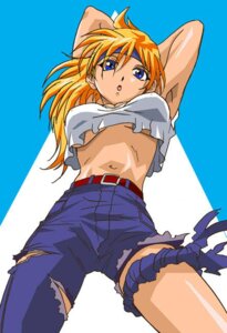 Rating: Questionable Score: 0 Tags: 1girls armpits arms_raised asymmetrical_clothes bandana belt blonde_hair blue_eyes breasts clothes cutoffs female hair haruyama headband jeans lune_zoldark one_pantsleg rule34 short_hair single_pantsleg solo super_robot_taisen super_robot_wars super_robot_wars_original_generation super_robot_wars_the_lord_of_elemental tank_top torn_clothes torn_jeans underboob User: bunchy7s