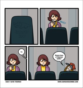 Rating: Safe Score: 0 Tags: 2011 alpha_channel awkwardzombie border brown_hair clothed clothing comic dialogue duo e621 english_text eye_contact female frown grandfathered_content hair hat headgear headwear human humor inside katie_tiedrich katie_tiedrich_(persona) looking_aside looking_at_another looking_down mammal nintendo not_furry onomatopoeia pokemon sound_effects speech_bubble tan_body tan_skin text tombstone toony transparent_border User: bunchy7s