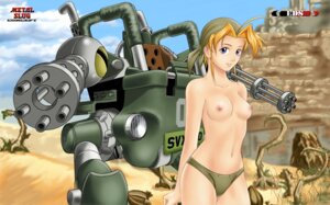 Rating: Questionable Score: 0 Tags: blonde_hair blue_eyes breasts clothed clothing desert e621 eri female hair human machine mammal mecha metal_slug navel nipples outside panties sky solo topless underwear User: bunchy7s