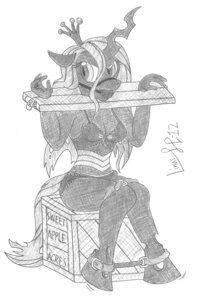 Rating: Explicit Score: 0 Tags: 2012 anthro anthrofied arthropod ball_gag bdsm bondage bound bow_bra bow_panties bow_underwear bra changeling_(mlp) clothed clothing colored_edge_panties colored_edge_underwear crown e621 female friendship_is_magic frilly frilly_bra frilly_clothing frilly_panties frilly_underwear gag gagged graphite_(artwork) greyscale hasbro headgear hi_res horn insect_wings limpurtikles monochrome my_little_pony panties queen_chrysalis_(mlp) restraints signature simple_background solo stocks submissive submissive_female tail traditional_media_(artwork) underwear underwear_only white_background wings User: bunchy7s