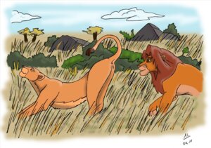 Rating: Explicit Score: 0 Tags: anatomically_correct animal_genitalia ass_up butt canon_couple detailed_background disney duo e621 felid female feral genitals hi_res lion male mammal nala_(the_lion_king) orkathewolf outside pantherine presenting presenting_hindquarters quadruped simba_(the_lion_king) stretching tail the_lion_king vulva User: bunchy7s