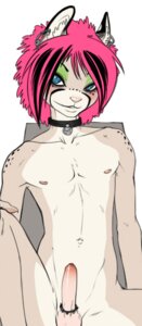 Rating: Explicit Score: 0 Tags: accessory anthro balls biped blue_eyes cheetah claws cock_ring collar e621 ear_piercing erection eyeshadow felid feline femboy foreskin front_view genitals hair hand_on_leg humanoid_genitalia humanoid_penis jewelry looking_at_viewer makeup male mammal nipples nude penis penis_accessory penis_jewelry piercing pink_hair ringtail-du-jour short_hair smile sneakerfox solo User: bunchy7s