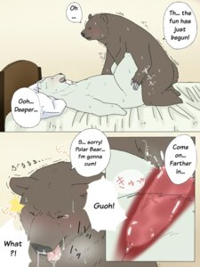 Rating: Explicit Score: 0 Tags: 3:4 anal anal_penetration announcing_orgasm bear bed blush bodily_fluids brown_bear censored comic dialogue drooling duo e621 english_text erection eyes_closed from_front_position furniture genital_fluids genitals grizzly_(shirokuma_cafe) grizzly_bear internal intraspecies kumao lying male male/male male_penetrated male_penetrating male_penetrating_male mammal missionary_position multiple_scenes nude okatana on_back open_mouth penetration penile penile_penetration penis penis_in_ass polar_bear precum precum_in_ass saliva sex shirokuma shirokuma_cafe tears text tongue tongue_out translated ursine vein User: bunchy7s