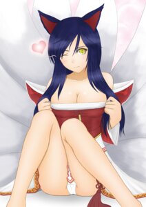 Rating: Questionable Score: 0 Tags: ahri animal_ears artist_request bare_legs bare_shoulders blue_hair breasts cat_ears cleavage collarbone detached_sleeves female fox fox_ears fox_tail heart large_breasts league_of_legends looking_at_viewer multi_tail panties rule34 sitting solo tail tails tonnelee underwear white_panties wink yellow_eyes User: bunchy7s Rating: Questionable Score: 0 Tags: ahri animal_ears artist_request bare_legs bare_shoulders blue_hair breasts cat_ears cleavage collarbone detached_sleeves female fox fox_ears fox_tail heart large_breasts league_of_legends looking_at_viewer multi_tail panties rule34 sitting solo tail tails tonnelee underwear white_panties wink yellow_eyes User: bunchy7s