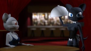 Rating: Explicit Score: 0 Tags: 16:9 3d_(artwork) anthro biped black_body black_fur blue_eyes boots breasts clothing corset destiny_(character) destiny_blackmoon digital_media_(artwork) dish domestic_cat duo e621 ear_piercing felid feline felis female female_anthro footwear fur furniture genitals hi_res kittie lingerie mammal nipples nude piercing public shoes sibling_(lore) sister_(lore) sisters_(lore) table tail topwear vulva widescreen User: bunchy7s