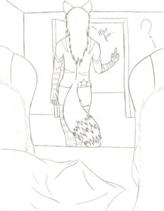 Rating: Questionable Score: 0 Tags: after_sex ambiguous_gender anthro argument arm_warmers armwear bed_sheet bedding bedroom biped canid canine clothing confusion dialogue doorway duo e621 eimieejaxxon english_text feet first_person_view fluffy fluffy_tail foot_focus footwear gesture graphite_(artwork) hand_gesture hi_res hindpaw humanoid_hands humanoid_pointy_ears inside legwear line_art mammal markings middle_finger monochrome pattern_armwear pattern_clothing pattern_legwear paws pointy_ears portrait question_mark rear_view ring_(marking) ringed_tail simple_background sketch socks solo_focus star striped_armwear striped_clothing striped_legwear striped_markings striped_tail stripes tail tail_markings tattoo text thigh_highs thigh_socks three-quarter_portrait traditional_media_(artwork) walking white_background User: bunchy7s
