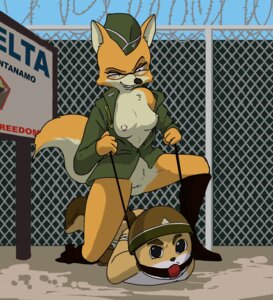 Rating: Explicit Score: 0 Tags: anthro ball_gag bdsm bondage boots bound breasts canid canine clothing dominant dominant_female duo e621 eyewear female footwear fox gag gagged geumsaegi glasses lt._fox_vixen mammal military_uniform nipples oniontrain patriotism politics rodent sciurid sek_studio shoes spread_legs spreading squirrel_and_hedgehog tail tree_squirrel uniform User: bunchy7s