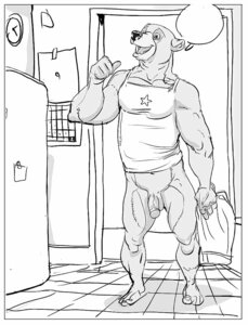 Rating: Explicit Score: 0 Tags: anthro balls bear bear_boy_(furronika) biped border bottomless calendar circumcised clock clothed clothing comic dialogue e621 empty_speech_bubble flaccid furronika genitals greyscale humanoid_genitalia humanoid_penis inside male mammal monochrome penis plantigrade shirt solo speech_bubble standing tank_top topwear white_border User: bunchy7s