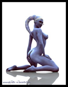 Rating: Questionable Score: 0 Tags: 3d_(artwork) 5_fingers 5_toes alien alien_humanoid aphrodite-ns arched_back back_groove bare_back bare_breasts barefoot bent_arm bent_legs black_border blue_body blue_skin border breasts butt clothing digital_media_(artwork) e621 extended_arms eyewear feet female fingers glasses hand_under_leg hands_on_legs hands_on_own_legs hands_on_own_thighs hands_on_thighs head_turned headgear headwear hi_res holding_leg holding_thigh humanoid kneeling lekku_(anatomy) looking_at_viewer looking_back nipples not_furry nude pose pseudo_hair rear_view red_eyes reflection shoulder_blades side_boob simple_background solo star_wars toes touching_leg touching_own_leg touching_own_thigh touching_thigh twi'lek white_background white_clothing white_headwear User: bunchy7s