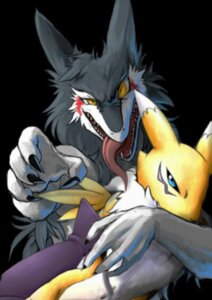 Rating: Safe Score: 0 Tags: anthro armwear bandai_namco black_background black_sclera blue_eyes canid canine chest_tuft clothing digimon digimon_(species) duo e621 elbow_gloves facial_markings female fur gloves handwear head_markings karabiner looking_at_viewer mammal markings protective rain_silves renamon sergal simple_background third-party_edit tongue tuft unknown_artist yellow_body yellow_eyes yellow_fur User: bunchy7s