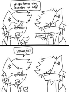 Rating: Questionable Score: 0 Tags: 3:4 anthro arrwulf canid canine canis comic e621 humor joke male mammal monochrome text the_truth wolf User: bunchy7s