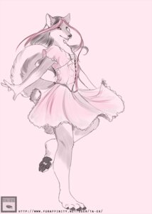 Rating: Safe Score: 0 Tags: anthro biped canid canine canis clothed clothing crossdressing domestic_dog dress e621 husky male mammal nordic_sled_dog pose solo spitz standing ta-ek tail zaros User: bunchy7s