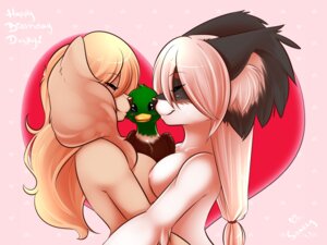 Rating: Questionable Score: 0 Tags: 4:3 anas anatid anseriform anthro avian bird blonde_hair blush breast_squish breasts breasts_frottage canid canine canis dabbling_duck digital_media_(artwork) domestic_dog duck e621 female group hair half-closed_eyes heart_symbol hug mallard mammal multicolored_hair narrowed_eyes nipples nude shaded simple_background smile spazzykoneko squish translucent translucent_hair User: bunchy7s