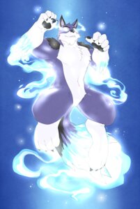 Rating: Safe Score: 0 Tags: 2013 anthro biceps black_body black_fur black_nose blue_body blue_fur brokken_(brokkentwolf) canid canine canis chest_tuft claws domestic_dog e621 flexing front_view fur glowing glowing_eyes grin husky kokukokuboo magic male mammal muscular muscular_anthro muscular_male nordic_sled_dog nude pawpads paws pecs pose purple_body purple_fur simple_background smile solo spitz spread_legs spreading teeth toe_claws tuft white_body white_fur User: bunchy7s