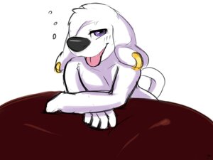 Rating: Safe Score: 0 Tags: 5_fingers anthro bent_over black_nose canid canine canis colored_sketch crossed_arms domestic_dog e621 ear_piercing family_guy femboy fingers front_view fur hair hair_over_eye jasper_(family_guy) long_ears looking_at_viewer male mammal nude one_eye_obstructed open_mouth open_smile piercing purple_eyes raised_tail short_hair simple_background sketch smile solo tail tongue tongue_out unknown_artist white_background white_body white_fur white_hair User: bunchy7s