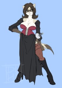 Rating: Questionable Score: 0 Tags: anthro big_breasts biped blue_background boots breasts brown_body brown_fur brown_hair clothed clothing corset dalehan domestic_ferret e621 female footwear fur green_eyes hair high_heeled_boots high_heels legwear lingerie mammal melee_weapon mustelid musteline opal shoes simple_background skimpy solo standing stockings sword tail topwear true_musteline weapon weasel User: bunchy7s
