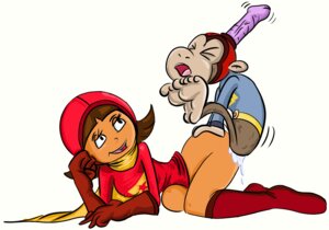 Rating: Explicit Score: 0 Tags: becky_botsford bottomless brown_hair captain_huggy_face clothing cum d.w. female haplorhine human interspecies male monkey pbs primate rule34 sex side_view smile straight tagme tan_skin wordgirl zoophilia User: bunchy7s